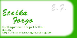 etelka forgo business card